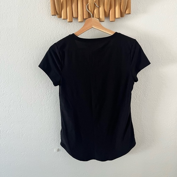 No Boundaries V-Neck TShirt Small Gray Grey Brushed Stretch Casual Capsule - Picture 2 of 3